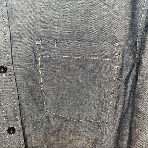 Patagonia Men's Long-Sleeved Bluffside Shirt Blue Button Down Size Large - Picture 8 of 14